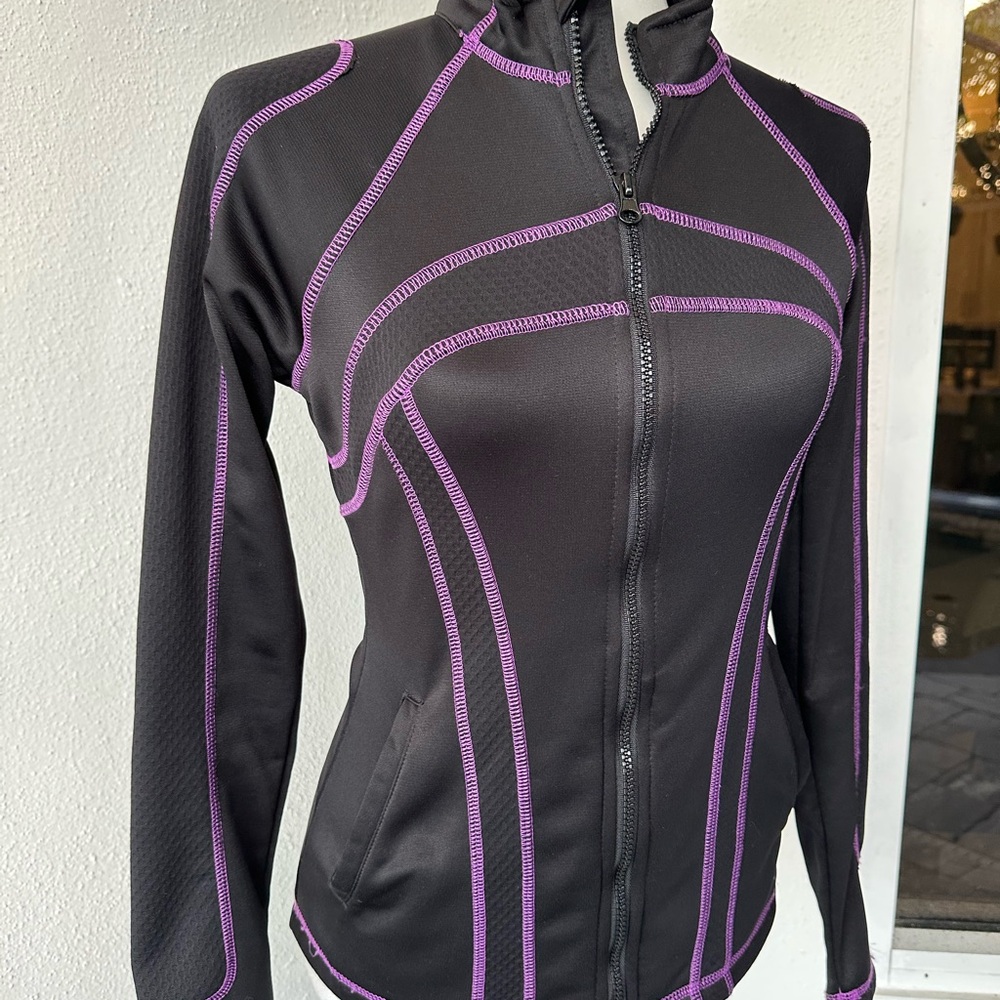 Women's Black and Purple Zip Up by Fila - Picture 5 of 17